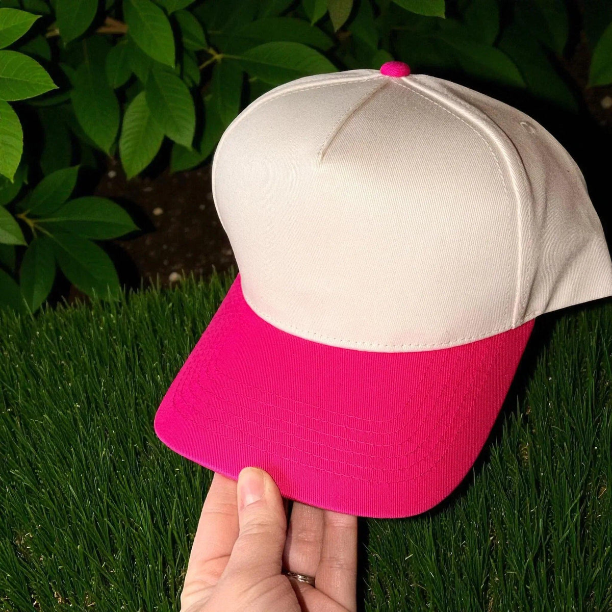 Put it on my husband's tab Embroidered Adjustable Five-Panel Twill Hat